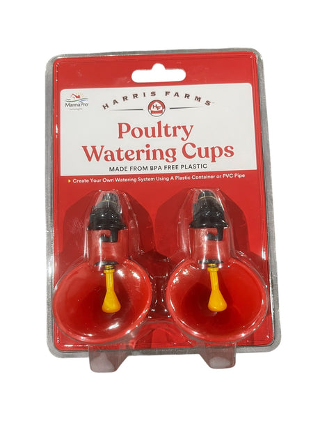 Harris Farms, Poultry, Watering Cups, 2 pack - Poultry Cups - Freeman Liquidators - [product_description]