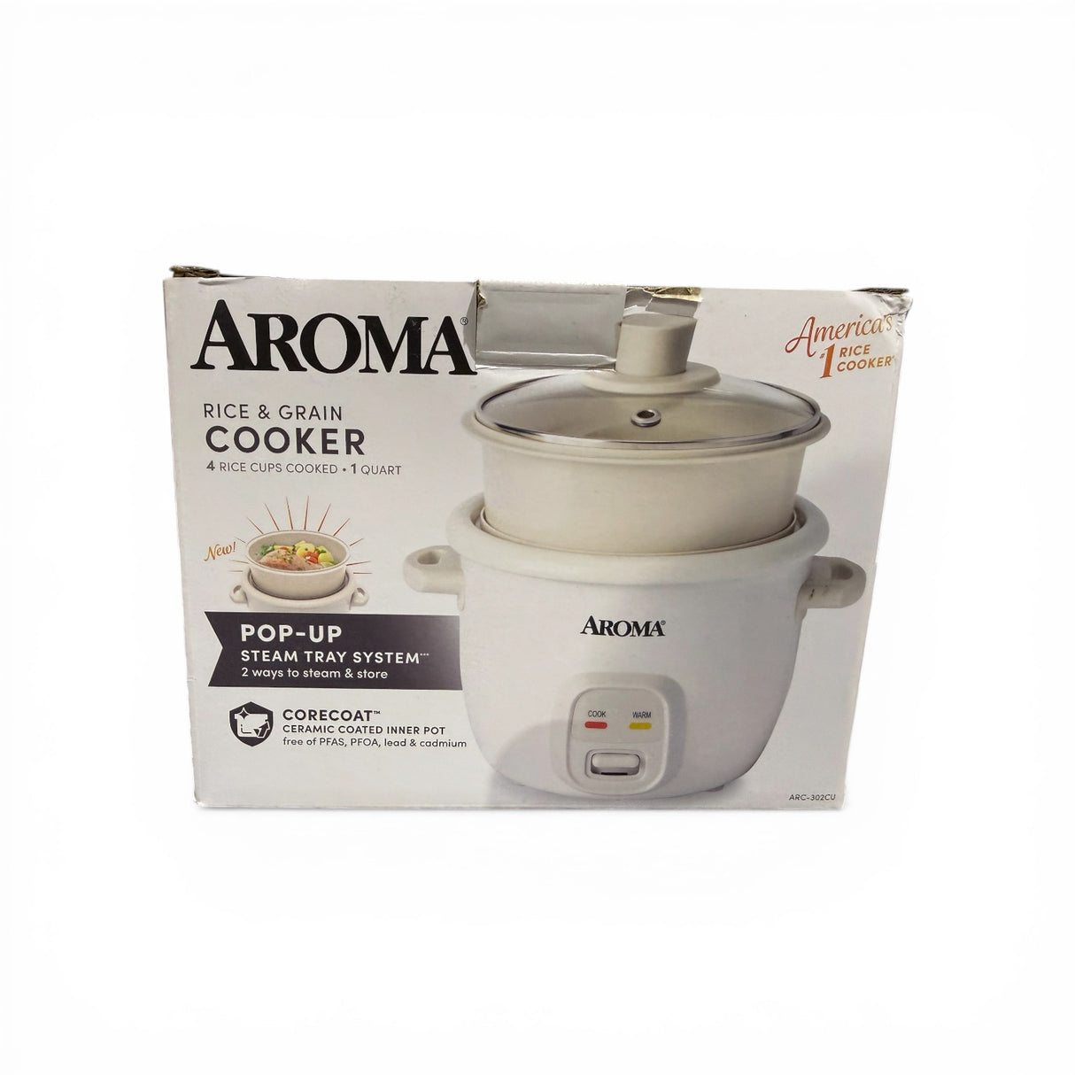 Aroma rice and grain cooker 4cups arc-302cu - RICE COOKER - Freeman Liquidators - [product_description]