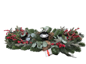 Williams Sonoma, Pre Lit, Christmas, Centerpiece, 3 candle holders -  - Freeman Liquidators - [product_description]