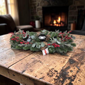 Williams Sonoma, Pre-Lit, Christmas, Centerpiece, 3 candle holders - Christmas Decor - Freeman Liquidators - [product_description]