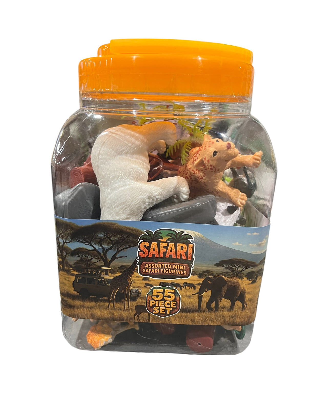 Mini Safari Figurines, 55pc Set -  - Freeman Liquidators - [product_description]