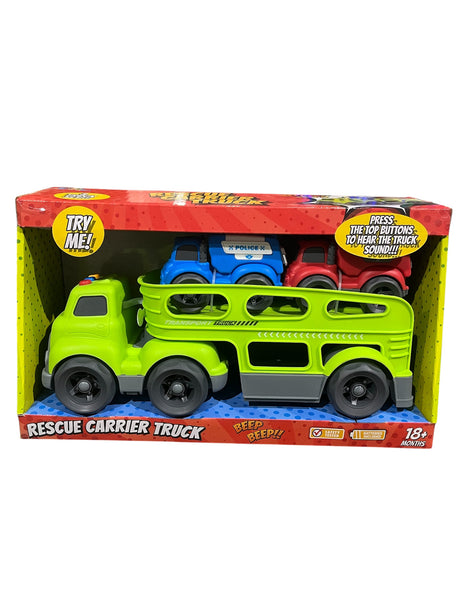 Rescue Carrier Truck, 3 Truck Set, 18+ Months - TOY - Freeman Liquidators - [product_description]
