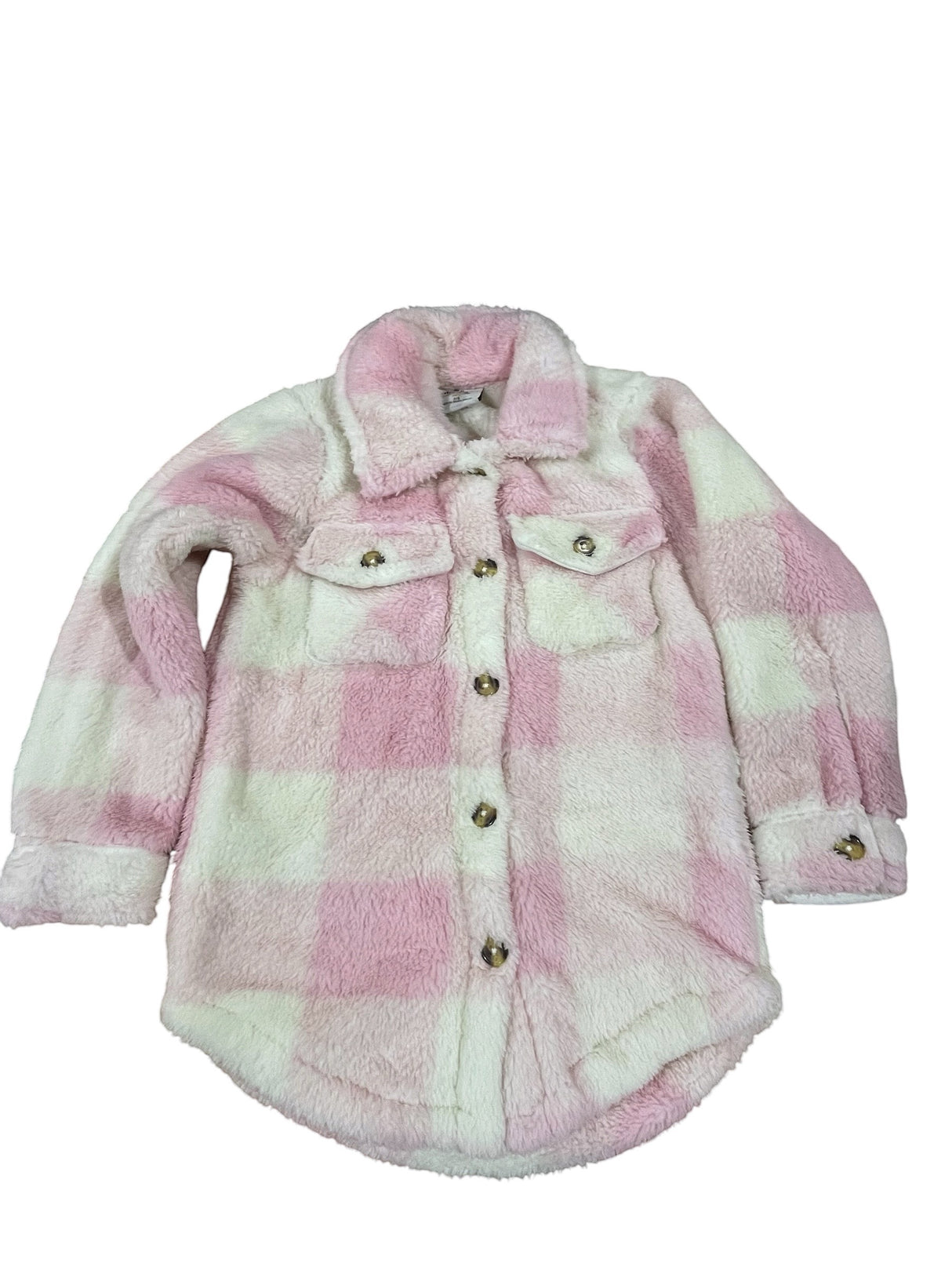 My Destiny, Girls, Sherpa Shacket, Light Pink - girls clothing - Freeman Liquidators - [product_description]