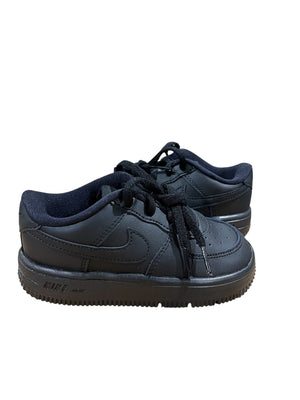 Nike, Kid's, Force 1, Low Lace, Tennis Shoes, Size 9, Black