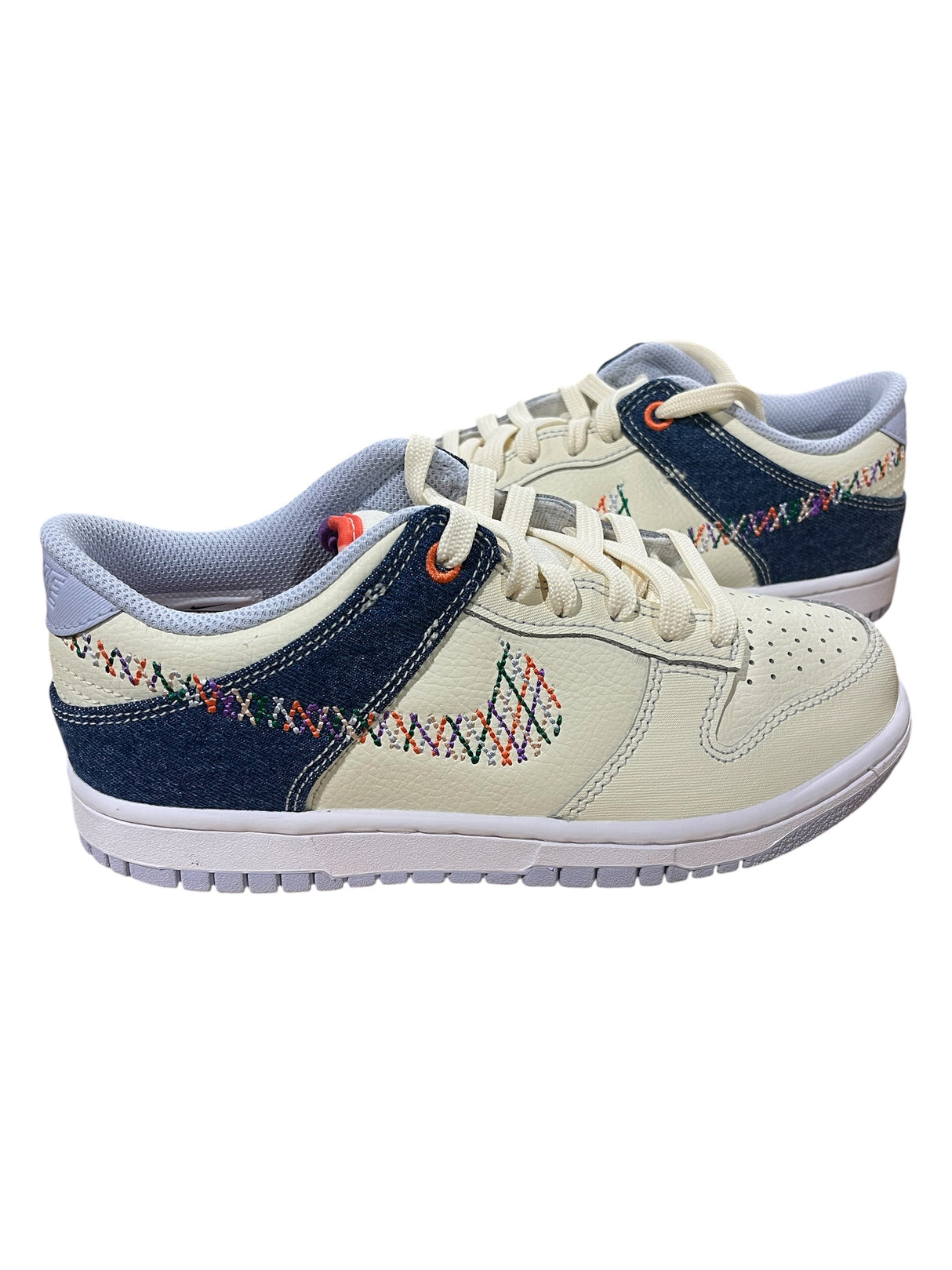 Nike, Kids, Dunk Low BG, Soft Pearl/Multi-Color, Size 5.5Y