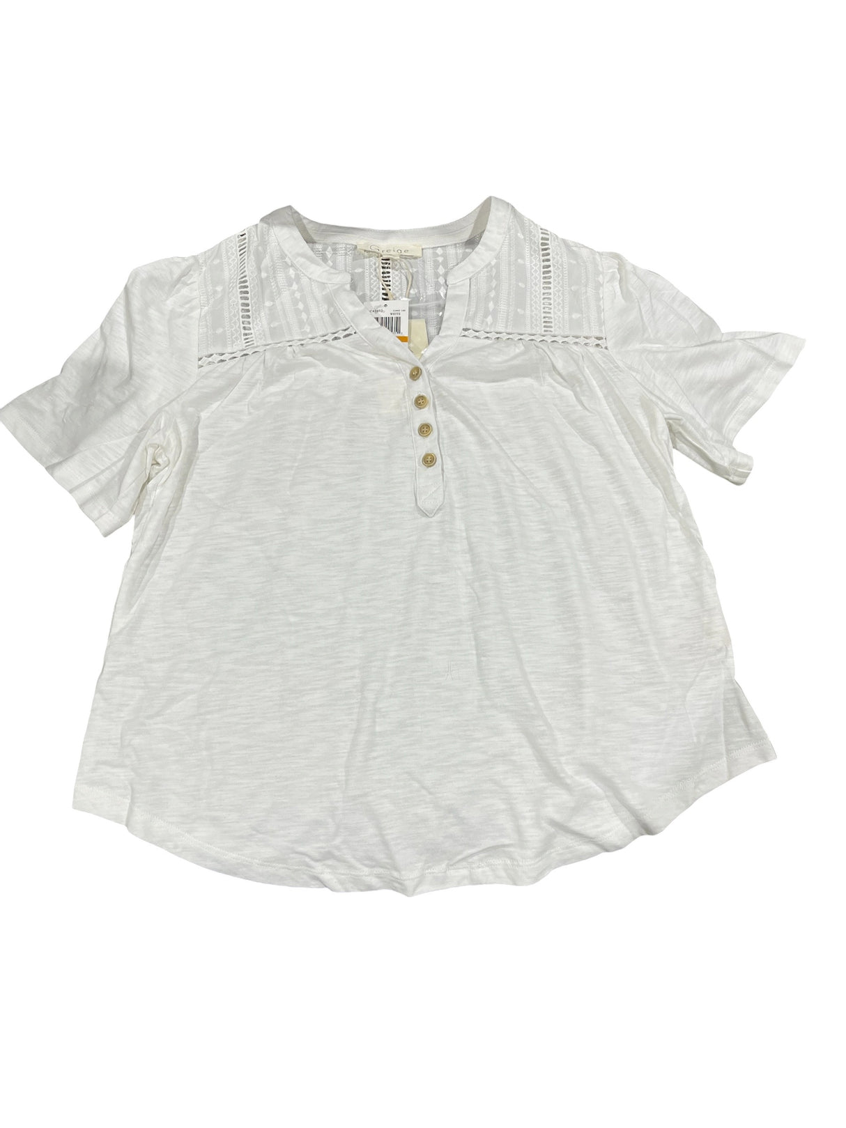 Greige, Women’s, Lace, Blouse, White