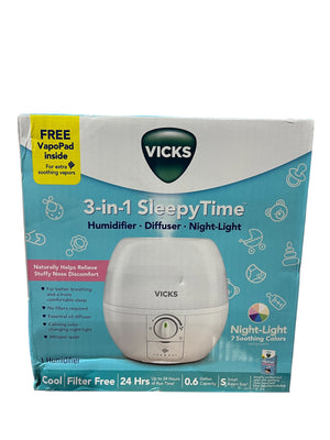Vicks, 3-in-1, Sleepy Time, Humidifier, Diffuser, Night Light