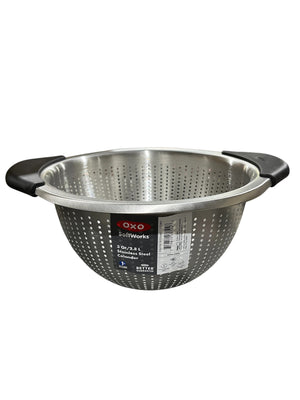OXO, 3Qt, Stainlees Steel, Colander