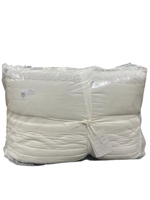 Pottery Barn, Classic Pleated Quilt, King, White