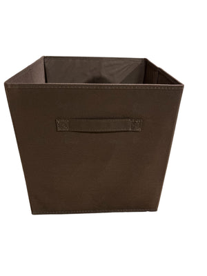Amazon Basics, Collapsable, Fabric, Storage Cubes, Brown, 6pk