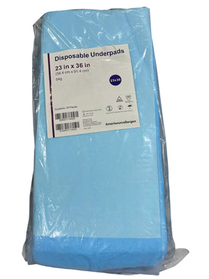 AmerisourceBergen, Disposable Underpads, 23” x 36”, 25pk