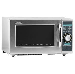 Sharp, R-21LCFS, Commercial Microwave, 1000w, 1.0 cu ft