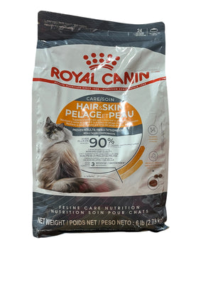Royal Canin, Hair & Skin Care, Cat Food, 6 lb