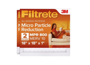 Filtrete, 817-2PK-3, Furnace Air Filter, 18x18x1, 2 Pack