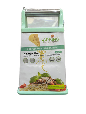 Spring Chef, X-Large, Box Grater, Mint Green