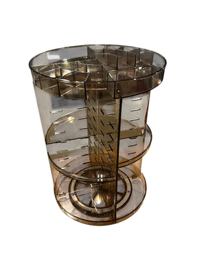 Jiavarry, Rotating, Makeup Organizer, Clear Coffee