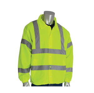 PIP, 333-WB-LY-3X, Class 3, Wind Breaker, 3XL, Lime Yellow
