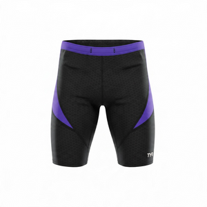 TYR, Men’s, Hexa Curve, Splice Jammer, Small, Black/Purple