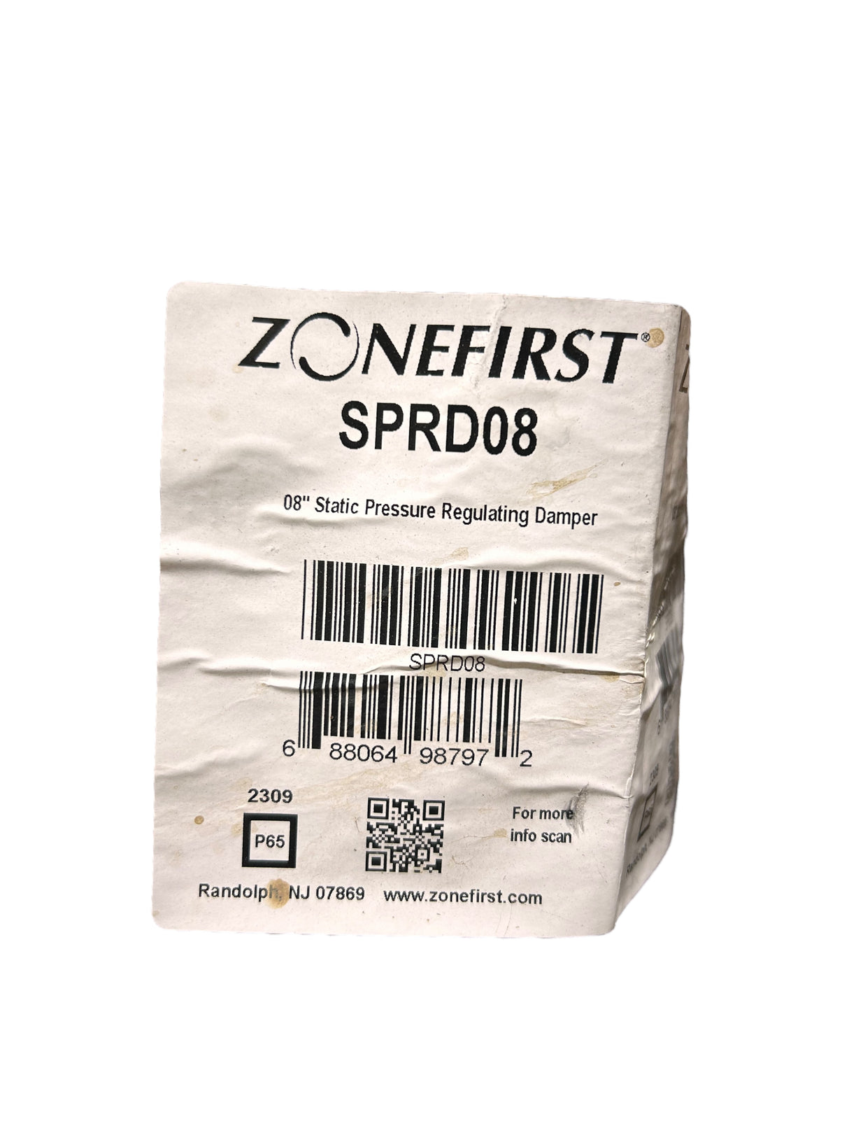 SPRD08, 8", Round, Static, Pressure Regulating Damper - NEW NO BOX - FreemanLiquidators - [product_description]