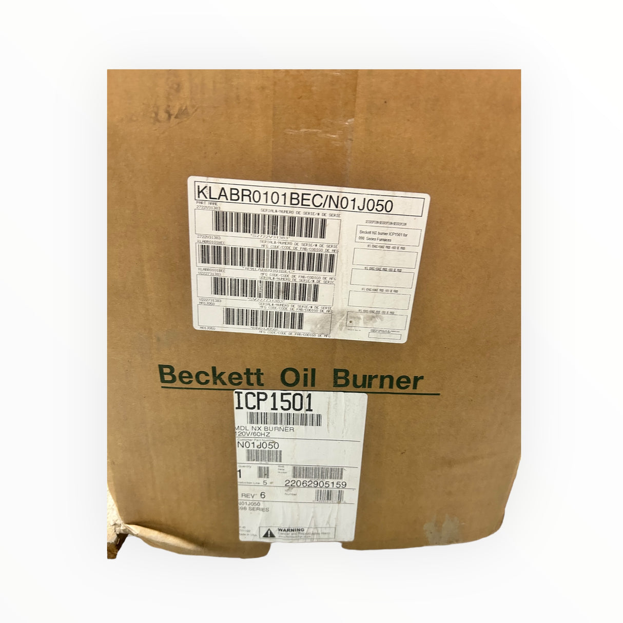 Beckett, NX burner, ICP1501, for 098 Series Furnaces - FreemanLiquidators - [product_description]