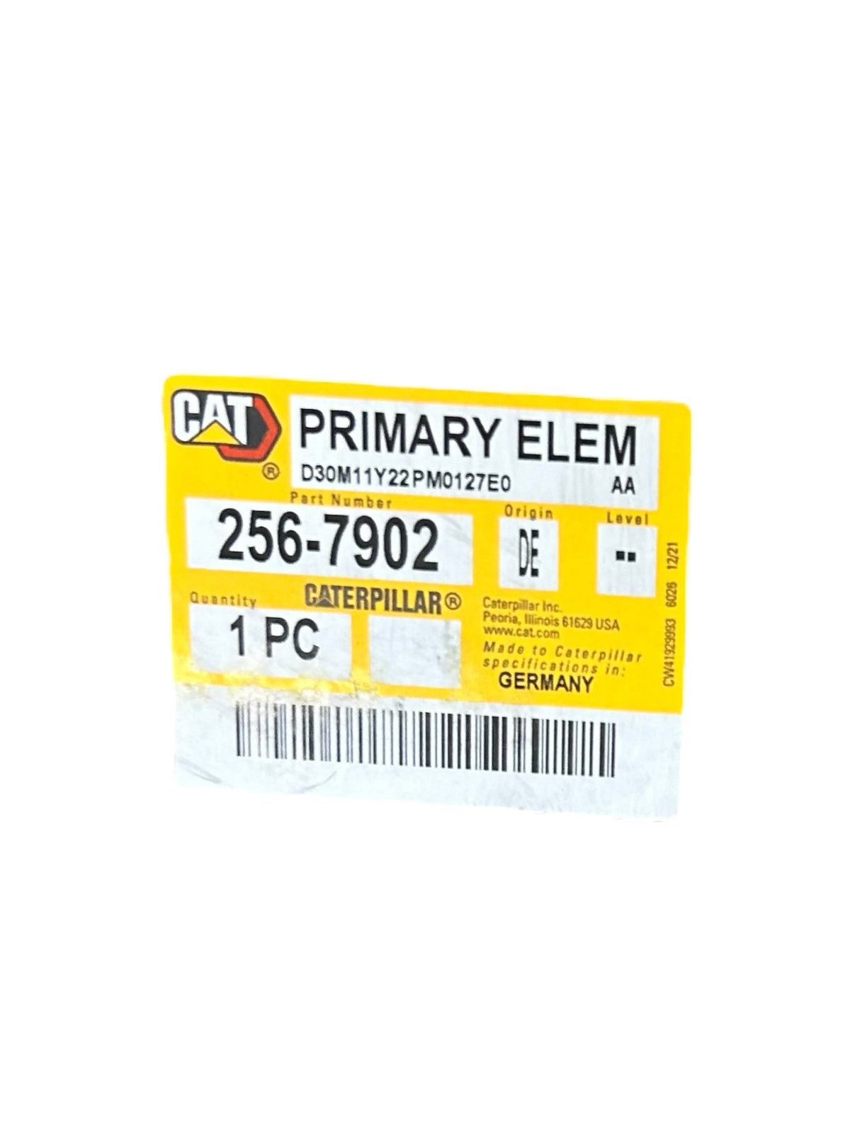 CATERPILLAR, 256-7902, PRIMARY FILTER ELEMENT - FreemanLiquidators - [product_description]