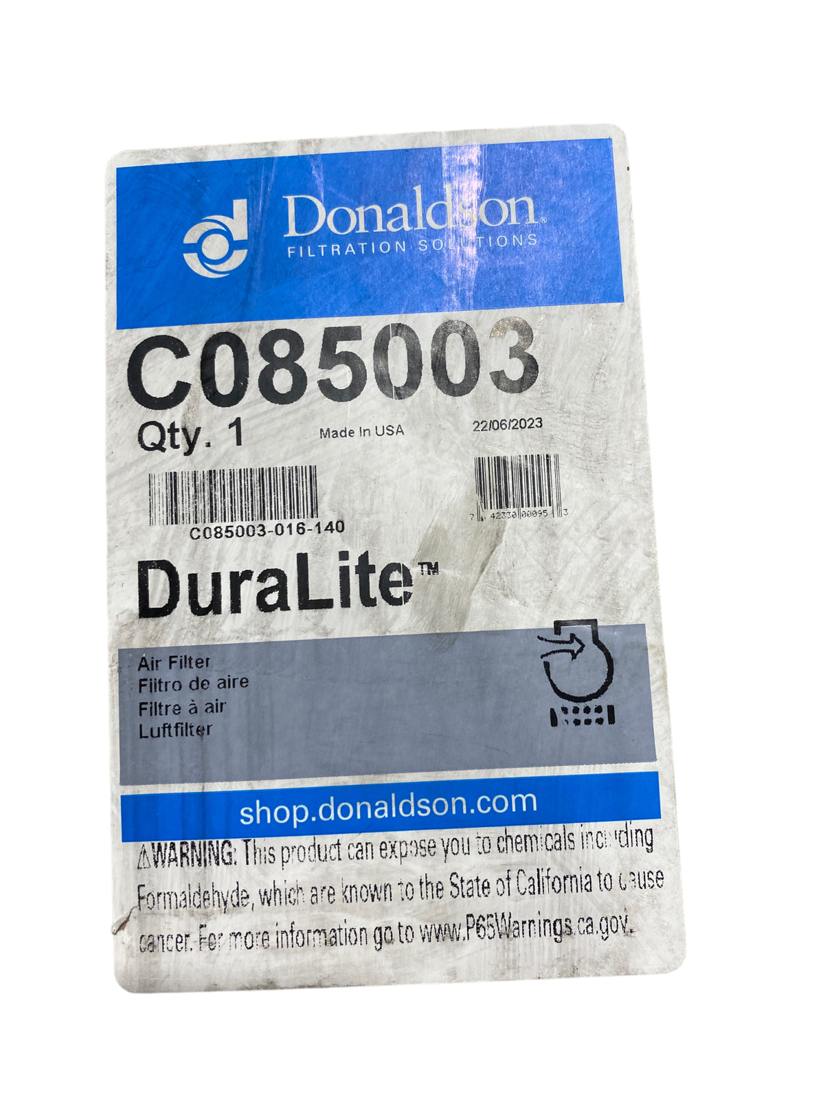 Donaldson, C085003, DuraLite, Air Filter - FreemanLiquidators - [product_description]