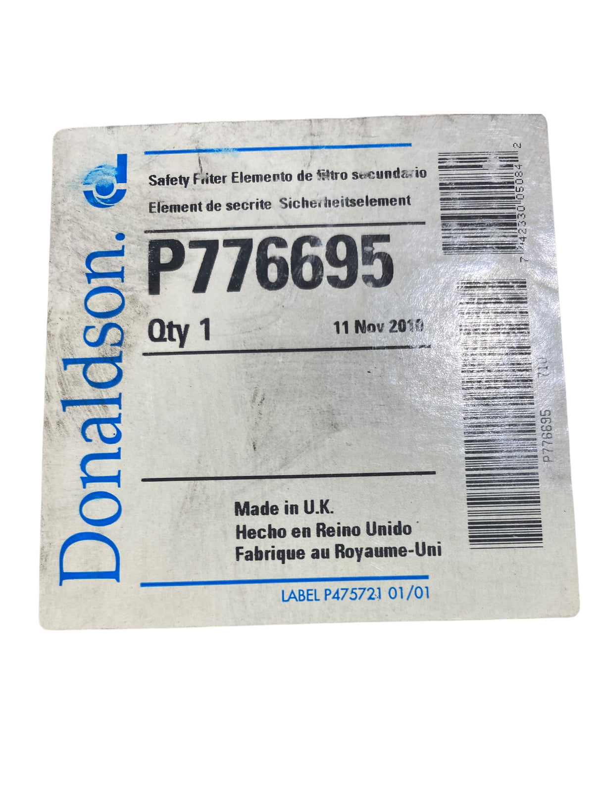 Donaldson, P776695, Air Filter, Safety - FreemanLiquidators - [product_description]