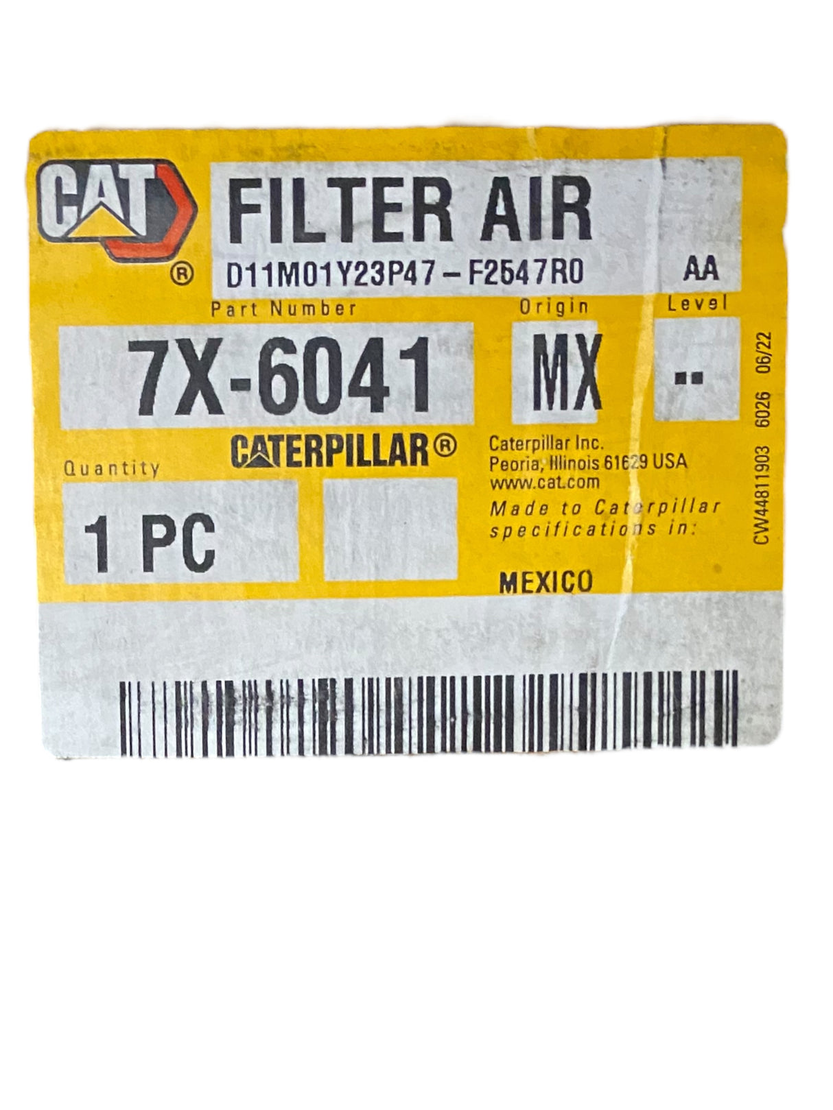 Caterpillar, 7X-6041, Cabin Air Filter - Freeman Liquidators - [product_description]