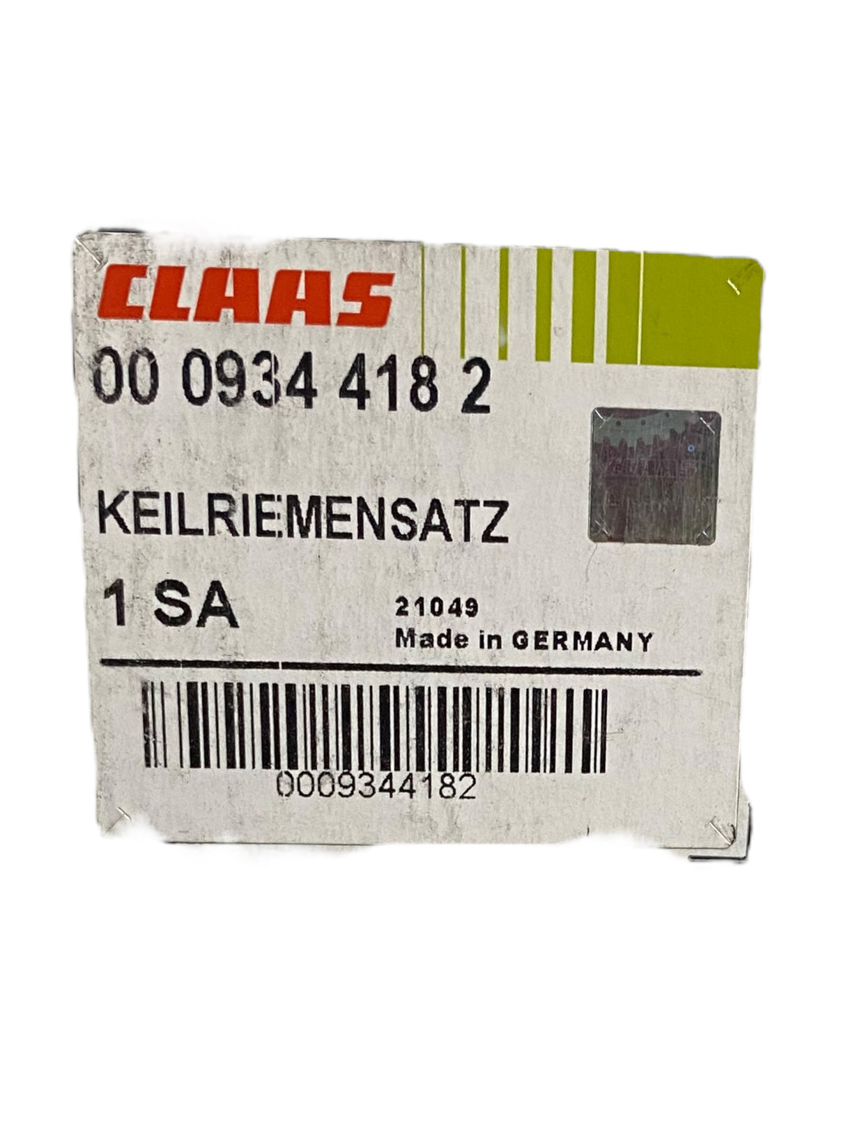 CLAAS, 934418.2, BELT - Freeman Liquidators