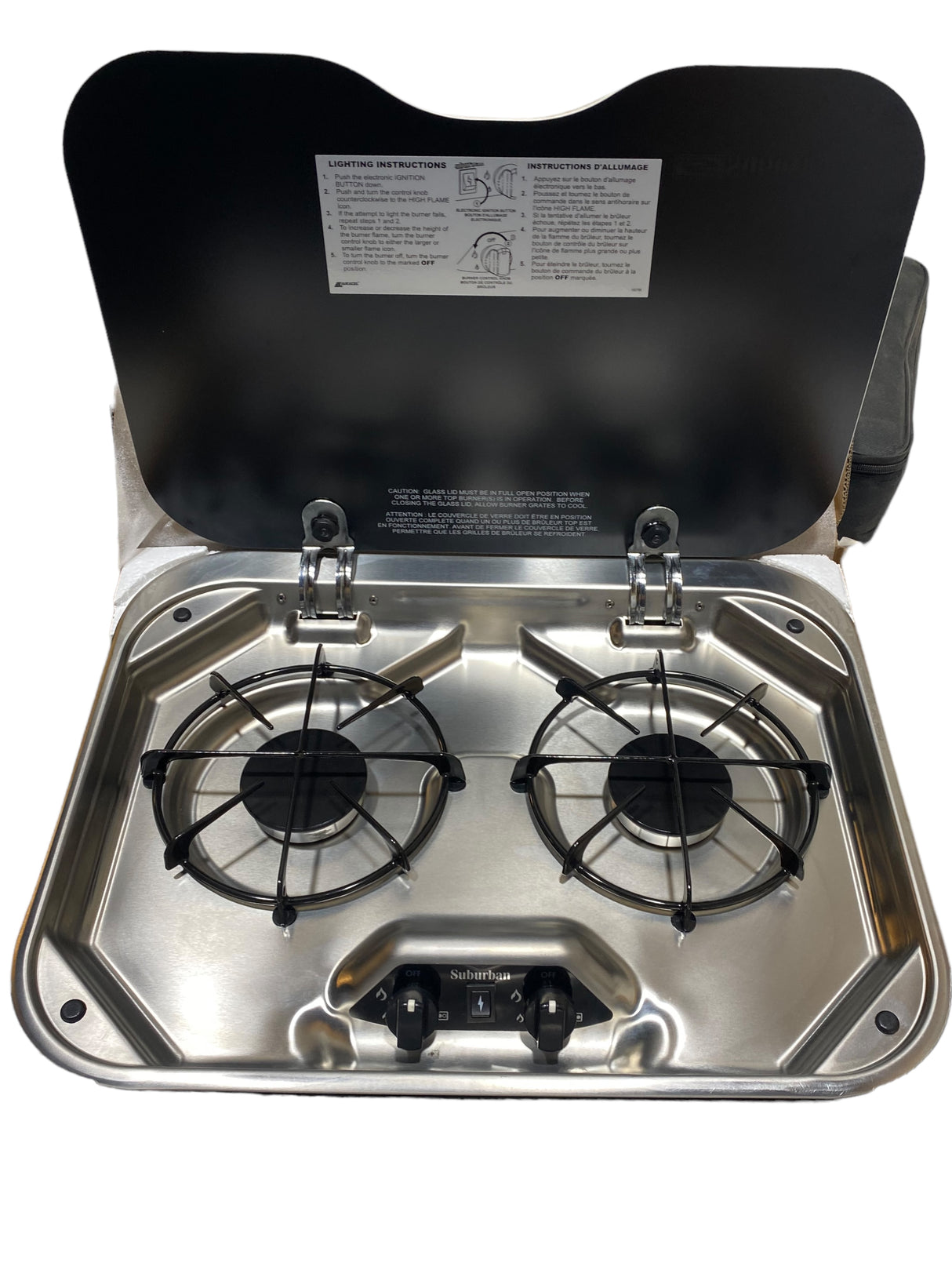 Suburban, Dual Burner Drop-In Cooktop (3036AST) - Freeman Liquidators