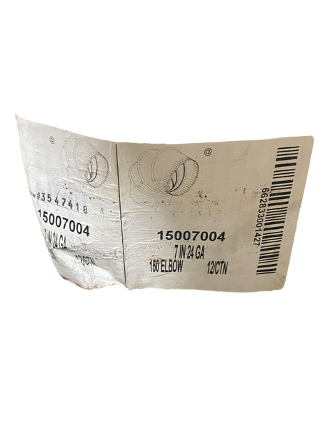 HCP, 15007004, 7", 90°, Adjustable, Round, Duct Elbow, 12 Pack - Freeman Liquidators