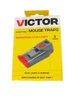 Victor, Quick-Kill, Easy, Set, Mouse, Trap, 3 Reusable Mouse Traps, M140-3B - Freeman Liquidators