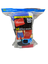 Hanes, Men's, Value Pack, Assorted, Boxer, Briefs, 10 Pack 3XL - Freeman Liquidators