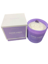 Good Vibes, Crystal, Manifestation, Candle, English, Lavender, Amethyst, 14oz - Freeman Liquidators