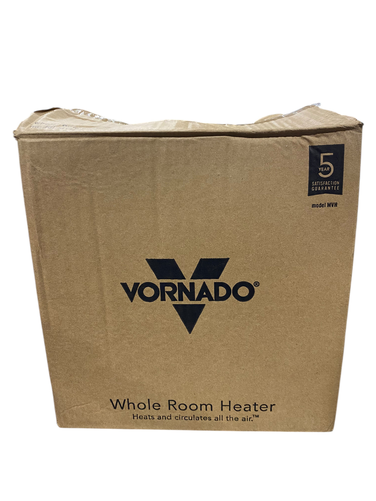 Vornado, MVH, Space Heater, Black, 3 Heat Settings, Adjustable Thermostat, Tip-Over Protection, Auto Safety Shut-Off System, Indoor Use, Whole Room