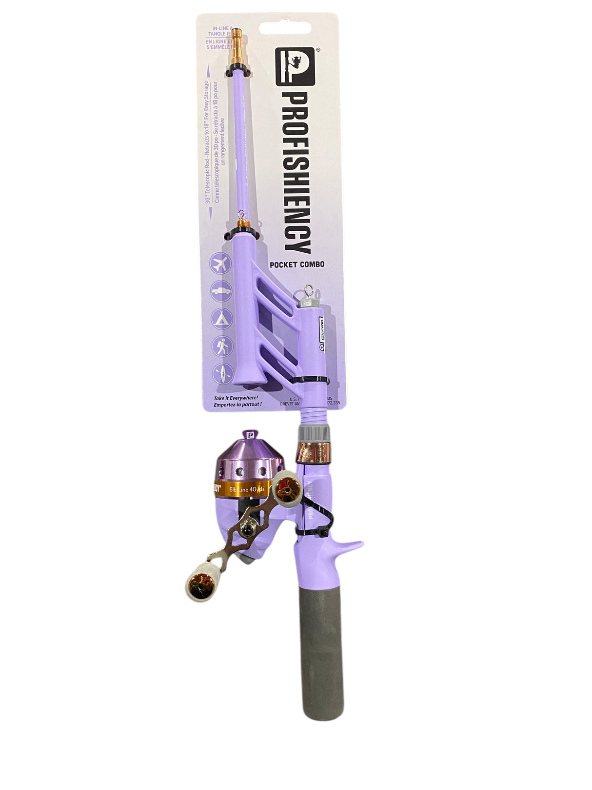ProFISHiency, Lavender, Pocket, Spincast, Combo - Freeman Liquidators