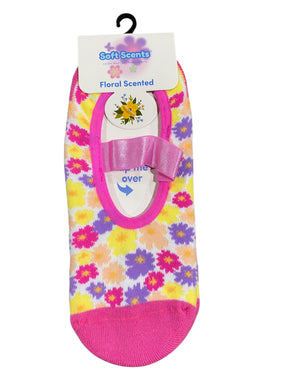Precious Moments, Anti-Slip, Ballet, Floral, Print, Scented, Socks - Freeman Liquidators