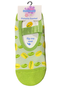 Precious Moments, Anti-Slip, Ballet, Pistachio, Print, Scented, Socks - Freeman Liquidators
