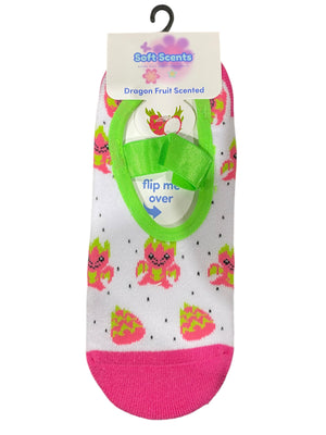 Precious Moments, Anti-Slip, Ballet, Dragon Fruit, Print, Scented, Socks - Freeman Liquidators