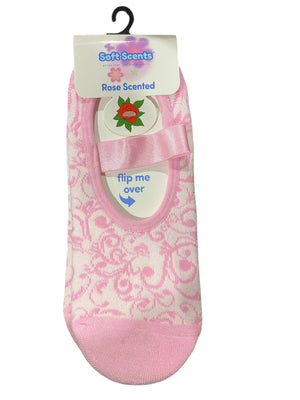 Precious Moments, Anti-Slip, Ballet, Filigree Pattern, Rose, Scented, Socks - Freeman Liquidators