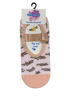 Precious Moments, Anti-Slip, Ballet, Vanilla, Print, Scented, Socks - Freeman Liquidators
