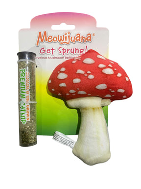 Get Sprung, Mushroom, Refillable, Cat, Toy - Freeman Liquidators