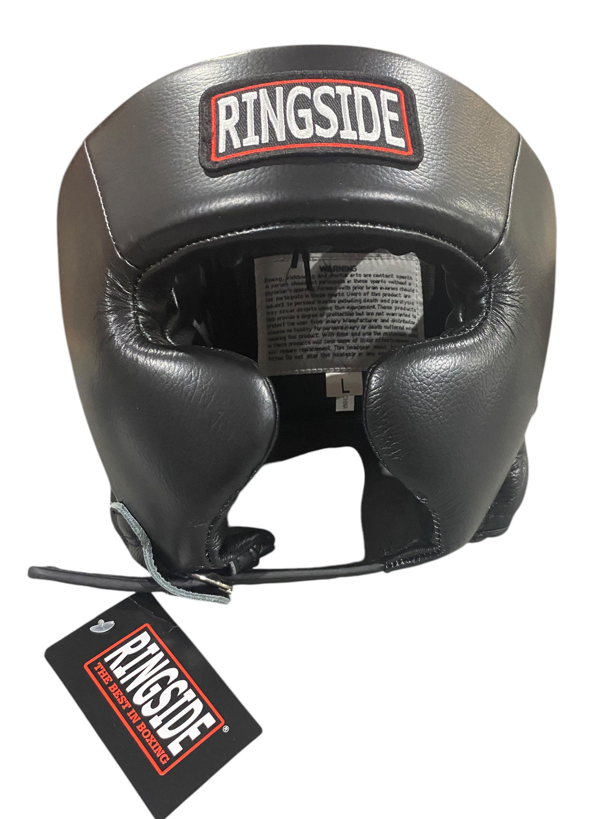 Ringside, Adults', Competition, Boxing, Headgear, Cheeks, Large, Black - Freeman Liquidators