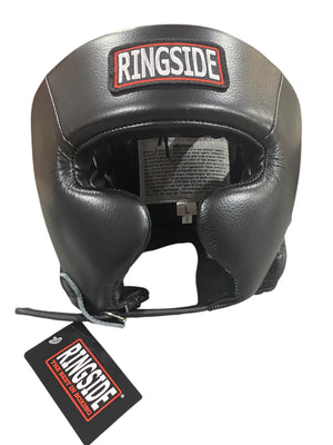 Ringside, Adults', Competition, Boxing, Headgear, Cheeks, Large, Black - Freeman Liquidators