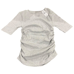 Loft, Women's, Perfect, Ribbed, Cinched, Tee, Heathered Grey - Freeman Liquidators