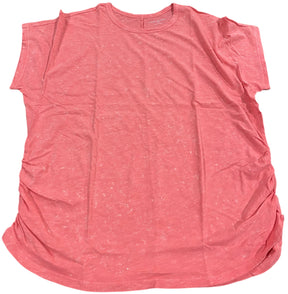 Lane Bryant, Women's, Dolman, Side-Ruched, Tee, Paradise Pink - Freeman Liquidators