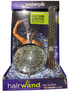 Waterpik, HairWand, Spa, System, Dual, Showerhead, Handheld, Wand, PowerPulse, Massage, Chrome - Freeman Liquidators