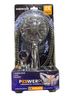 Waterpik, 6-Mode, Powerpulse, Massage, Hand Held, Shower Head, Chrome, XSS-643E - Freeman Liquidators
