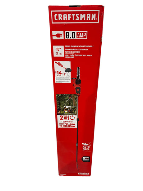 Craftsman, CMECSP610, 10 in., Electric, Chainsaw, Pole Saw, Combo - Freeman Liquidators