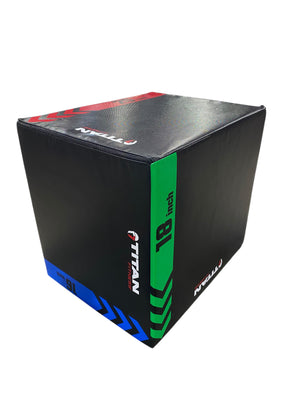 Titan Fitness, Heavy, Foam, Plyometric, Box, 16"x18"x20" - Freeman Liquidators